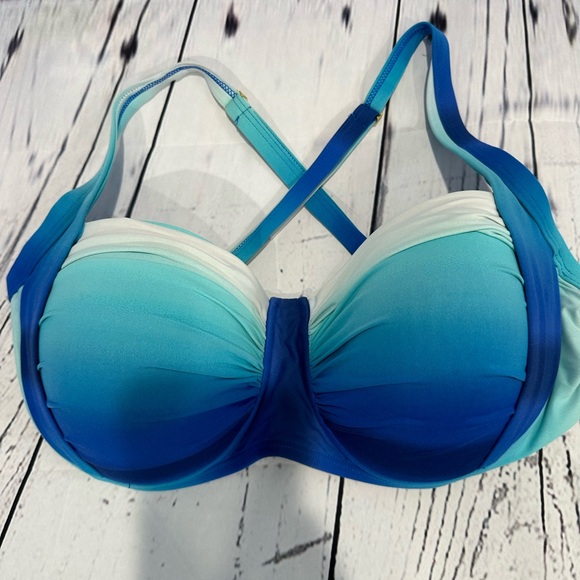 Bleu Rod Beattie Other - Bikini Bleu Rod Beattie swim top bra size 36 D Ombré Blue